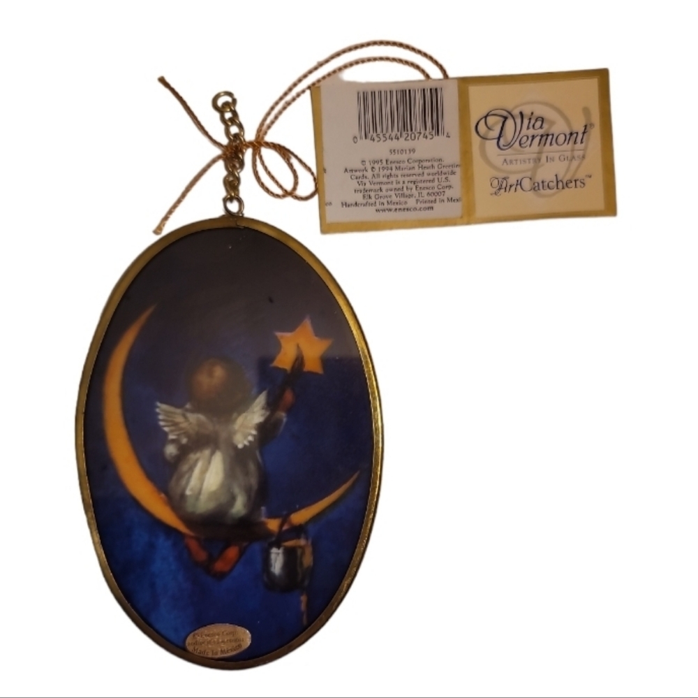 Via Vermont angel sitting on the moon Art Catcher
